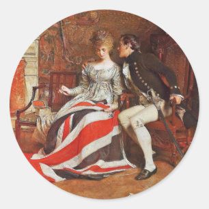 Adesivo Redondo O Primeiro Jack Union