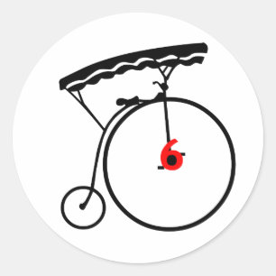 Adesivo Redondo O prisioneiro número 6