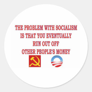 ADESIVO REDONDO O PROBLEMA DO SOCIALISMO