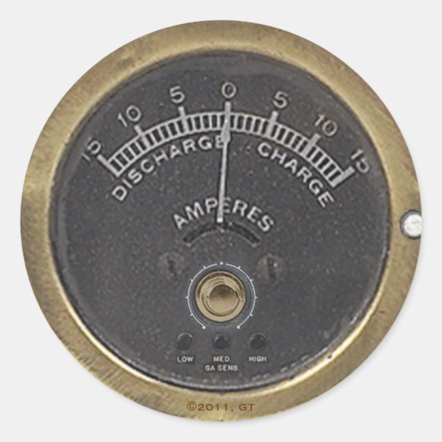 Adesivo Redondo O Professor Temple está a retratar Amstadt (Frente)