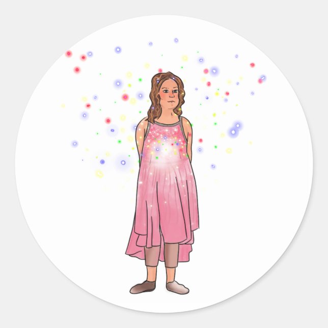 Adesivo Redondo O Próximo Passo Margie está desaparecendo (Frente)