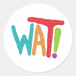 Adesivo Redondo O quê?