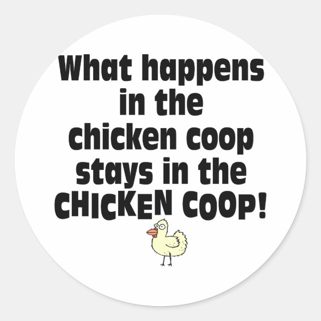 Adesivo Redondo O que acontece na colher de frango (Frente)