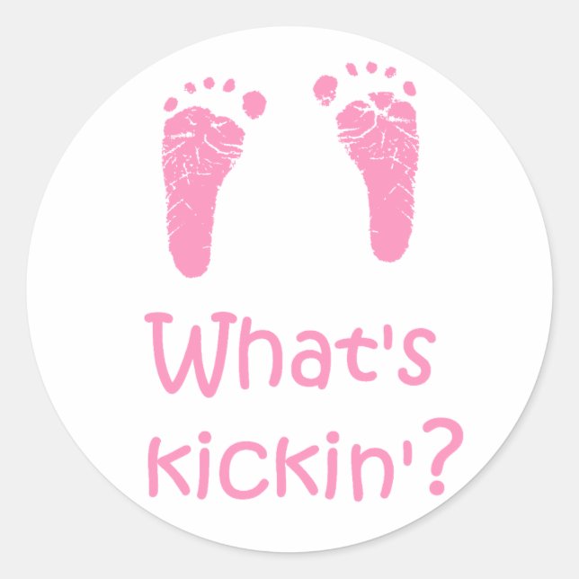 Adesivo Redondo O que é o Kickin? (Frente)