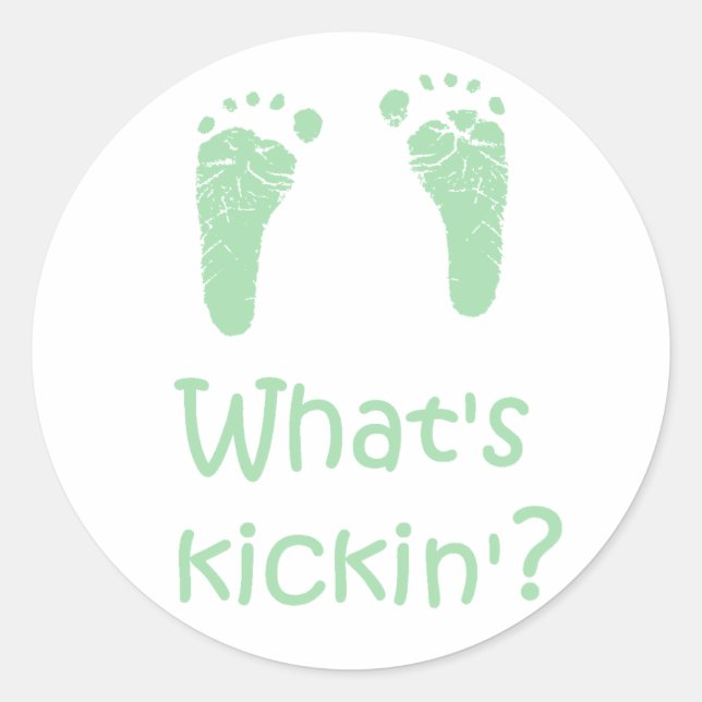 Adesivo Redondo O que é o Kickin? (Frente)