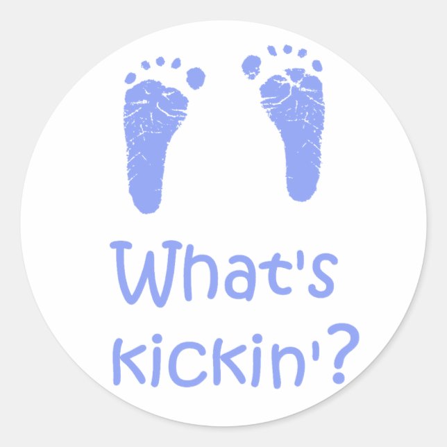 Adesivo Redondo O que é o Kickin? (Frente)