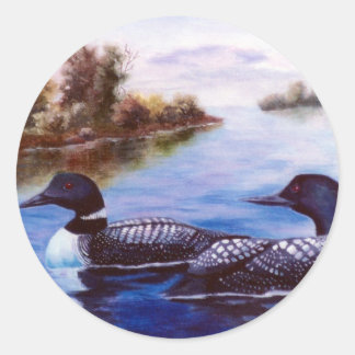 Adesivo Redondo O Que É Um Pair Loon Sticker