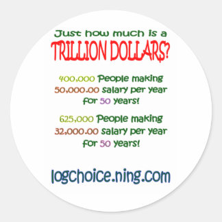 Adesivo Redondo O que é um trilhão