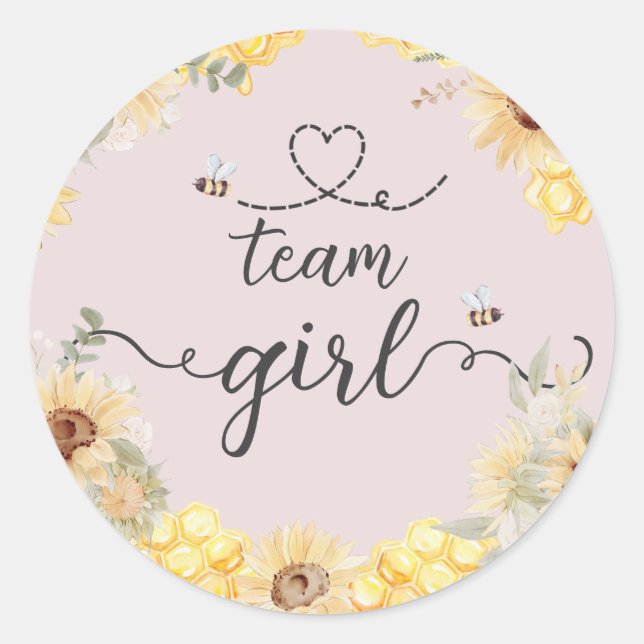 Adesivo Redondo O que o bebê será Sinal de Previsão de Gênero (Frente)