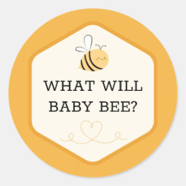 Adesivo Redondo O Que O Gênero Do Tema Do Bebê Revelará O Amarelo