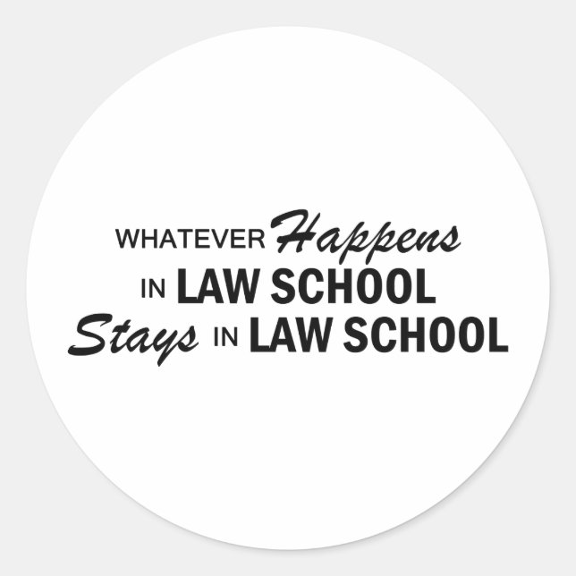 Adesivo Redondo O que quer que aconteça - Faculdade de Direito (Frente)