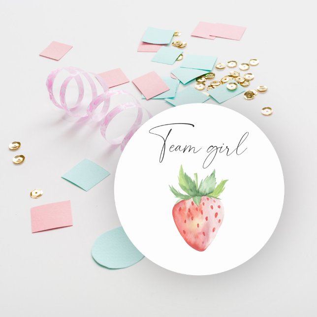 Adesivo Redondo O que será bebê da equipe? (Criador carregado)