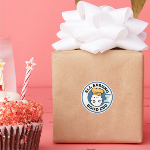 Adesivo Redondo O Que, Tudo Em Volta De Um Bom Ovo?