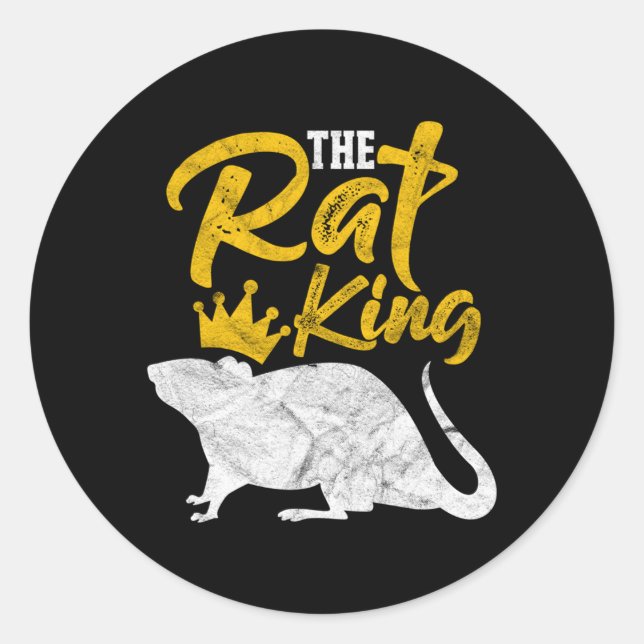 Adesivo Redondo O Rat King Rat Owner (Frente)