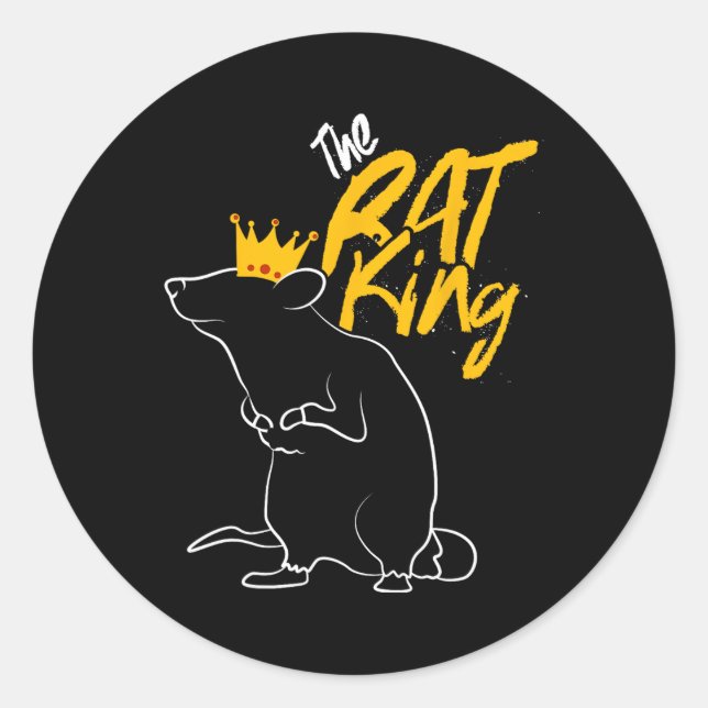 Adesivo Redondo O Rat King T (Frente)