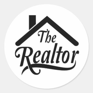 Adesivo Redondo O Realtor Real Rstate Agent Sticker