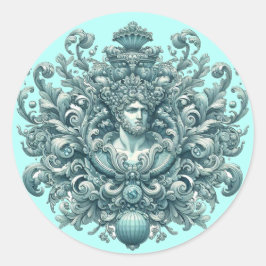 Adesivo Redondo O Rei de Aquamarin.