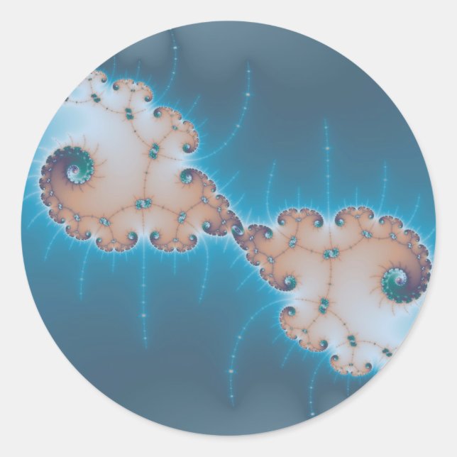 Adesivo Redondo O Rei - Fractal (Frente)