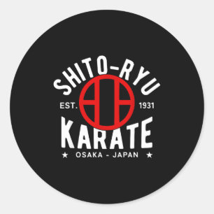 Adesivo Redondo O Ryu Karate Do Artes Marciais Japão Tóquio