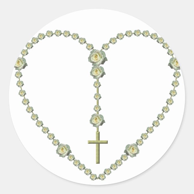 Adesivo Redondo O Santo Rosário (Frente)