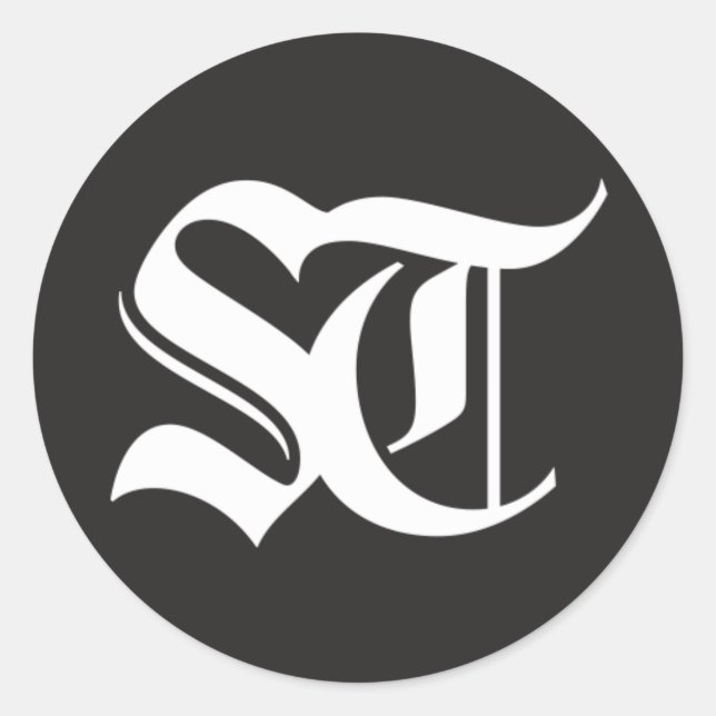 Adesivo Redondo O Seattle Times Round Glossy Sticker (Frente)