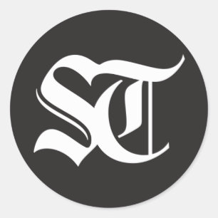 Adesivo Redondo O Seattle Times Round Glossy Sticker