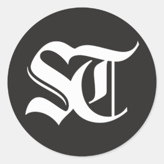 Adesivo Redondo O Seattle Times Round Glossy Sticker