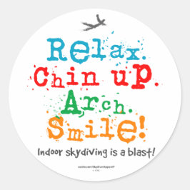 Adesivo Redondo O Skydiving interior é uma explosão!