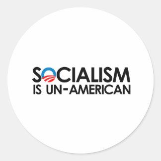 Adesivo Redondo O socialismo não é americano