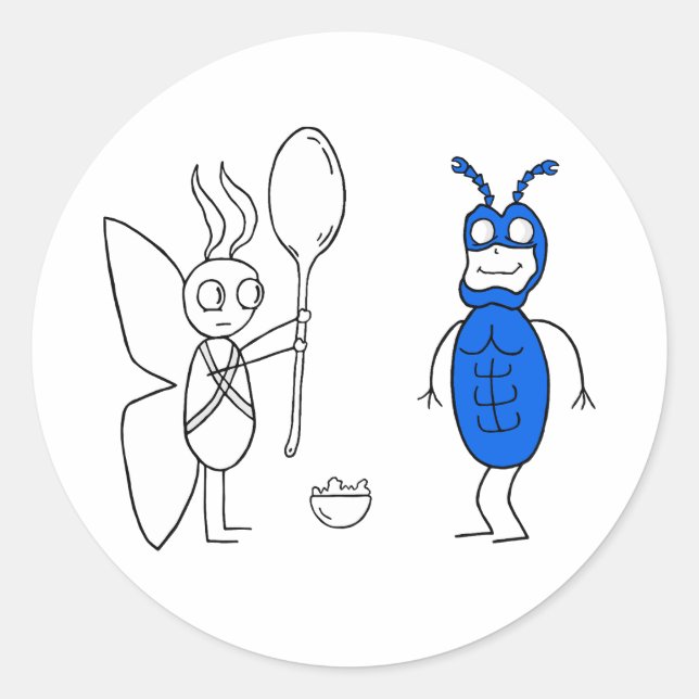 Adesivo Redondo O SPOOOOONNNN É Muito Grande (Frente)