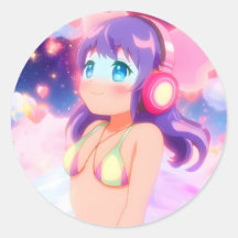 O Stellargroove Ayumi Round Sticker #03