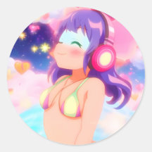 O Stellargroove Ayumi Round Sticker #05