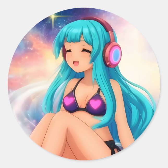 Adesivo Redondo O Stellargroove Mizaki Sticker #01 (Frente)