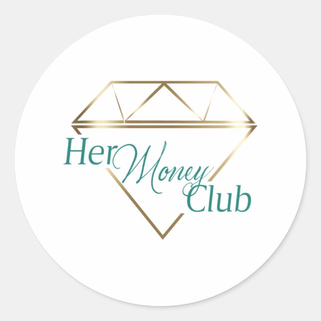 Adesivo Redondo O Sticker do Money Club (Frente)