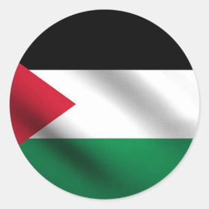 Adesivo Redondo O Sticker Palestiniano