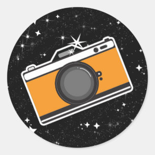 Adesivo Redondo O Tarot Místico do Fotógrafo Fotografia 