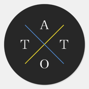 Adesivo Redondo O Tato - Pai Ucraniano Da Ucrânia 1