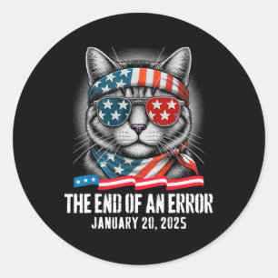 Adesivo Redondo O Termo De Um Erro Janeiro 20 2025 Trump Inaugu