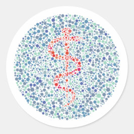 Adesivo Redondo O teste de Asclepius Ishihara