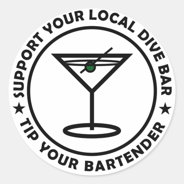 Adesivo Redondo O TYB suporta a sua unidade local (Frente)