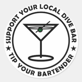 Adesivo Redondo O TYB suporta a sua unidade local