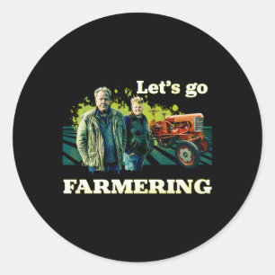 Adesivo Redondo O Vamos De Clarkson Vai Farmering