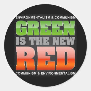 Adesivo Redondo O Verde É O Novo Vermelho