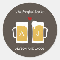 O Vinheta/ Envelope Perfeito De Casamento Brew