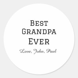 Adesivo Redondo O vovô nunca deu um nome simples para o avô