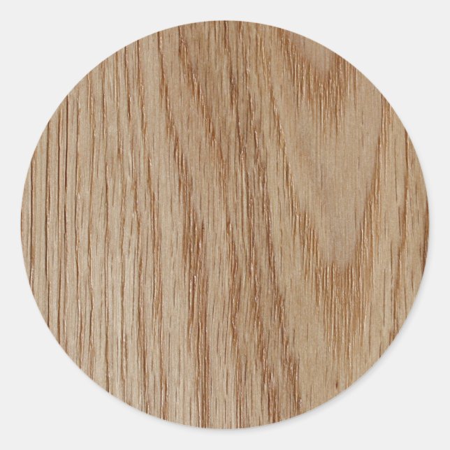 Adesivo Redondo Oak Wood Grain Look (Frente)