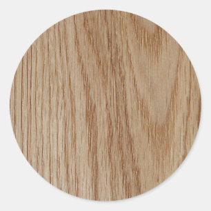 Adesivo Redondo Oak Wood Grain Look