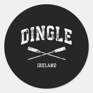 Adesivo Redondo Oars náuticos cruzados da Irlanda Dingle