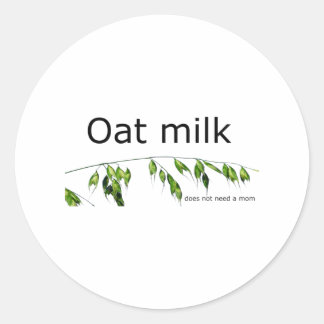 Adesivo Redondo Oat milk