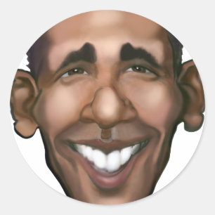 Adesivo Redondo Obama